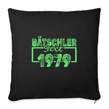 Alleinstehend 1979 - Sofakissenbezug 45 x 45 cm - Schwarz - Vorne