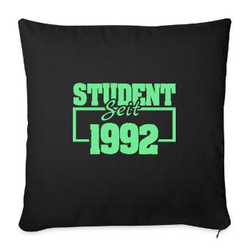 Student 1992 - Sofakissenbezug 45 x 45 cm - Schwarz - Vorne