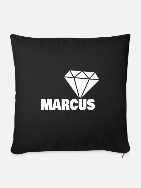 Marcus - Sofakissenbezug 45 x 45 cm - Schwarz