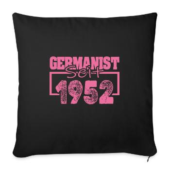 Germaniste 1952 - Housse de coussin décorative 45 x 45 cm - noir - Devant