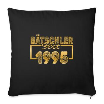 Single 1995 - Sofa pillowcase 17,3'' x 17,3'' (45 x 45 cm) - black - Front