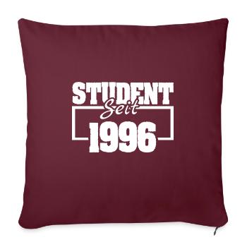 1996 - Sofa pillowcase 17,3'' x 17,3'' (45 x 45 cm) - burgundy - Front