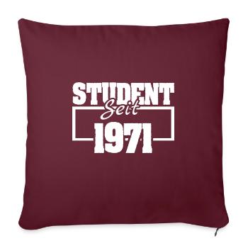 1971 - Sofa pillowcase 17,3'' x 17,3'' (45 x 45 cm) - burgundy - Front