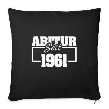 Class of 1961 - Sofa pillowcase 17,3'' x 17,3'' (45 x 45 cm) - black - Front