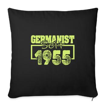 1955 - Sofa pillowcase 17,3'' x 17,3'' (45 x 45 cm) - black - Front