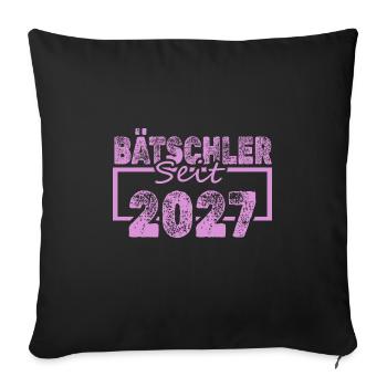 Funny 2027 - Sofa pillowcase 17,3'' x 17,3'' (45 x 45 cm) - black - Front