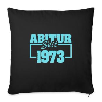 1973 - Sofa pillowcase 17,3'' x 17,3'' (45 x 45 cm) - black - Front