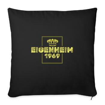 Constructeur 1969 - Housse de coussin décorative 45 x 45 cm - noir - Devant