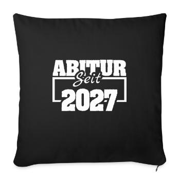 2027 - Sofa pillowcase 17,3'' x 17,3'' (45 x 45 cm) - black - Front