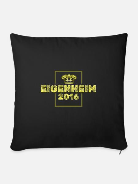 Eigenheim 2016 - Sofakissenbezug 45 x 45 cm - Schwarz