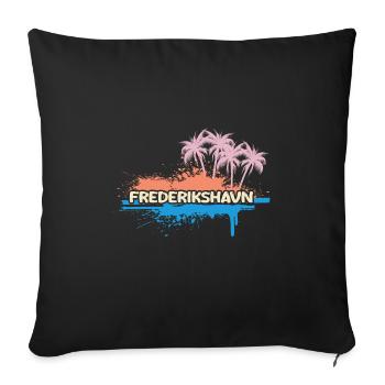 Holidays Frederikshavn - Sofa pillowcase 17,3'' x 17,3'' (45 x 45 cm) - black - Front