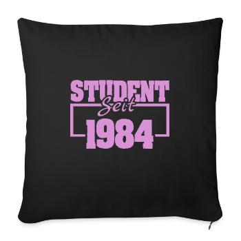1984 - Housse de coussin décorative 45 x 45 cm - noir - Devant