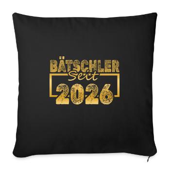 Célibataire 2026 - Housse de coussin décorative 45 x 45 cm - noir - Devant