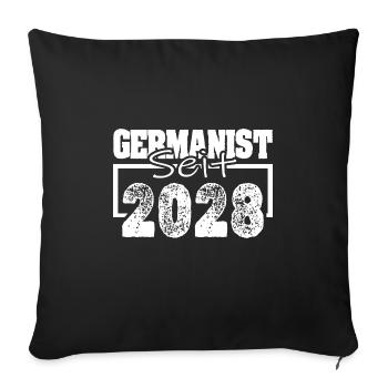 2028 - Housse de coussin décorative 45 x 45 cm - noir - Devant