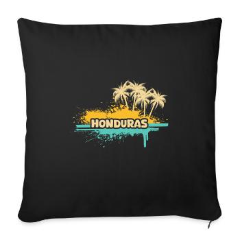 Honduras - Sofa pillowcase 17,3'' x 17,3'' (45 x 45 cm) - black - Front
