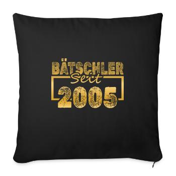 2005 - Sofa pillowcase 17,3'' x 17,3'' (45 x 45 cm) - black - Front