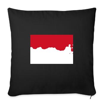Monaco - Sofakissenbezug 45 x 45 cm - Schwarz - Vorne