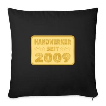Jahr 2009 - Sofakissenbezug 45 x 45 cm - Schwarz - Vorne