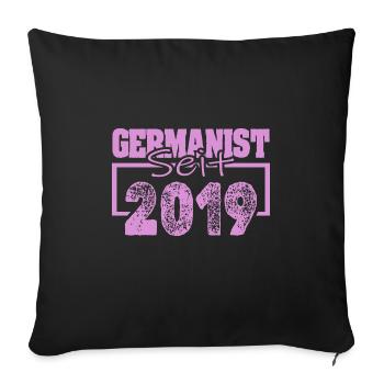 2019 - Sofakissenbezug 45 x 45 cm - Schwarz - Vorne