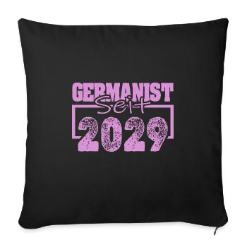 Born in 2029 - Sofa pillowcase 17,3'' x 17,3'' (45 x 45 cm) - black - Front