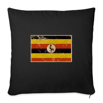 Uganda - Sofakissenbezug 45 x 45 cm - Schwarz - Vorne