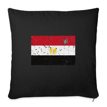 Egypt - Sofa pillowcase 17,3'' x 17,3'' (45 x 45 cm) - black - Front