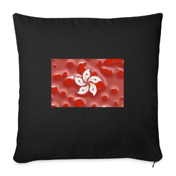 Hong Kong - Housse de coussin décorative 45 x 45 cm - noir - Devant