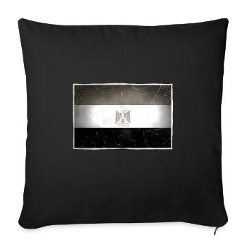 Égypte - Housse de coussin décorative 45 x 45 cm - noir - Devant