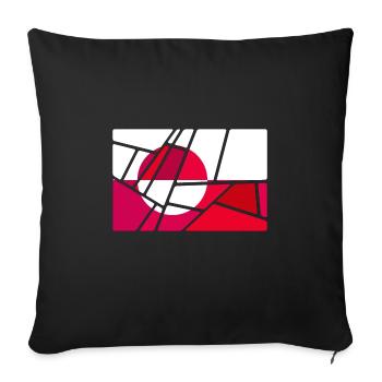 Greenland - Sofa pillowcase 17,3'' x 17,3'' (45 x 45 cm) - black - Front