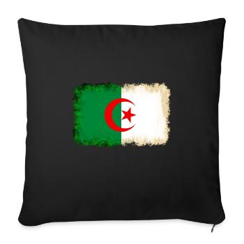 Gift for Algeria - Sofa pillowcase 17,3'' x 17,3'' (45 x 45 cm) - black - Front