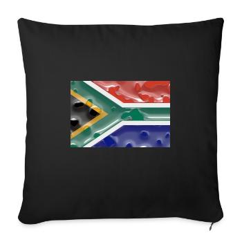 South Africa South Africa - Sofa pillowcase 17,3'' x 17,3'' (45 x 45 cm) - black - Front