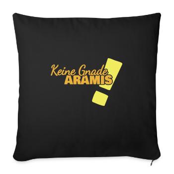 Aramis - Sofa pillowcase 17,3'' x 17,3'' (45 x 45 cm) - black - Front