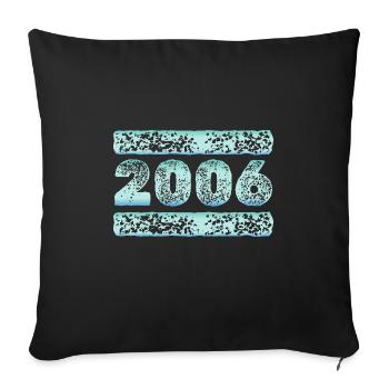 Cold 2006 - Sofa pillowcase 17,3'' x 17,3'' (45 x 45 cm) - black - Front