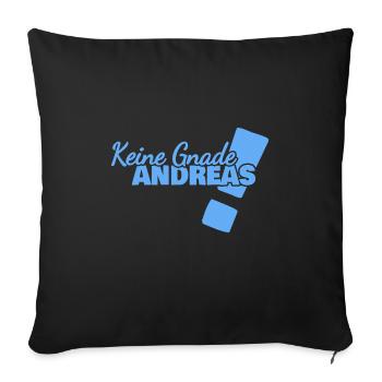 Andreas as Lustig - Sofa pillowcase 17,3'' x 17,3'' (45 x 45 cm) - black - Front