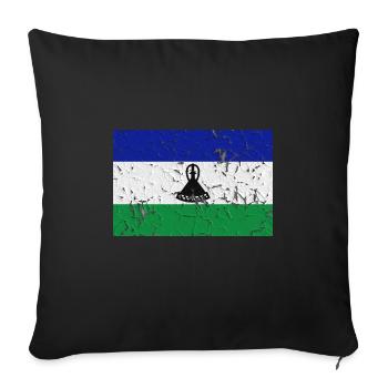 Lesotho Lesotho - Sofakissenbezug 45 x 45 cm - Schwarz - Vorne