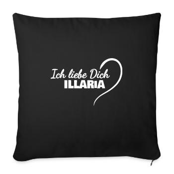 Cadeau pour Illaria - Housse de coussin décorative 45 x 45 cm - noir - Devant