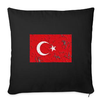Turquie - Housse de coussin décorative 45 x 45 cm - noir - Devant