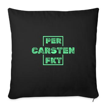 Einzigartig Carsten - Sofakissenbezug 45 x 45 cm - Schwarz - Vorne