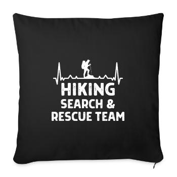 Klettern Kletterer Hiking Sprüche Geschenk - Sofakissenbezug 45 x 45 cm - Schwarz - Vorne