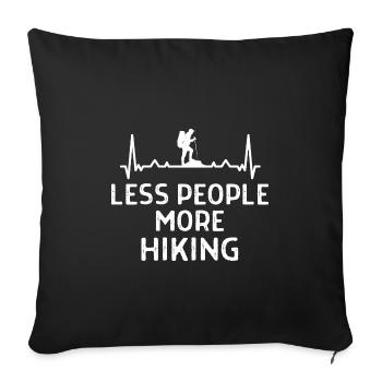Klettern Kletterer Hiking Sprüche Geschenk - Sofakissenbezug 45 x 45 cm - Schwarz - Vorne