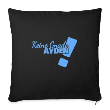 Lustig Ayden - Sofakissenbezug 45 x 45 cm - Schwarz - Vorne