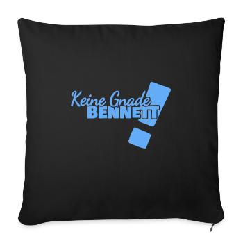 Lustig Bennett - Sofakissenbezug 45 x 45 cm - Schwarz - Vorne