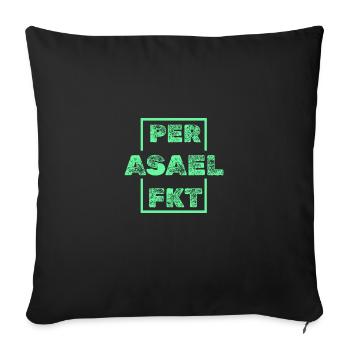 Vorname Asael - Sofakissenbezug 45 x 45 cm - Schwarz - Vorne