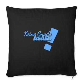 Spruch Asael - Sofakissenbezug 45 x 45 cm - Schwarz - Vorne