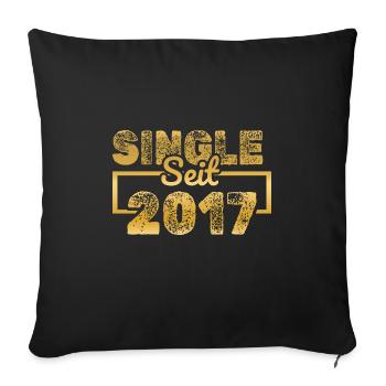 Single 2017 - Sofakissenbezug 45 x 45 cm - Schwarz - Vorne