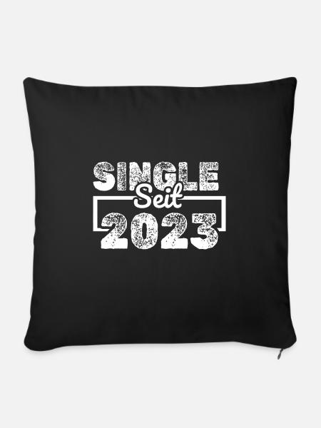 Single 2023 - Sofakissenbezug 45 x 45 cm - Schwarz