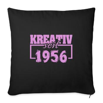 Artists 1956 - Sofa pillowcase 17,3'' x 17,3'' (45 x 45 cm) - black - Front