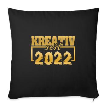 Web Designer 2022 - Sofa pillowcase 17,3'' x 17,3'' (45 x 45 cm) - black - Front