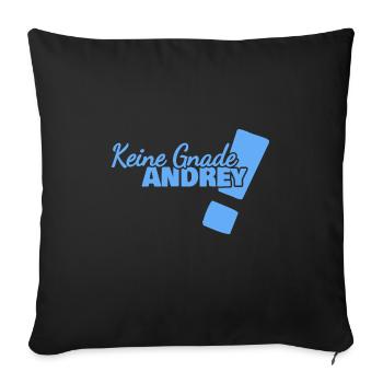 Andrey - Sofa pillowcase 17,3'' x 17,3'' (45 x 45 cm) - black - Front