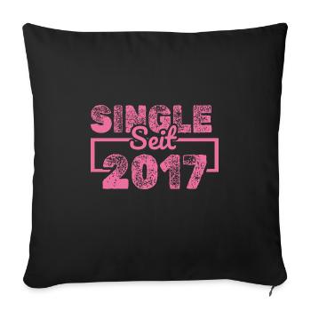 Single 2017 - Sofakissenbezug 45 x 45 cm - Schwarz - Vorne